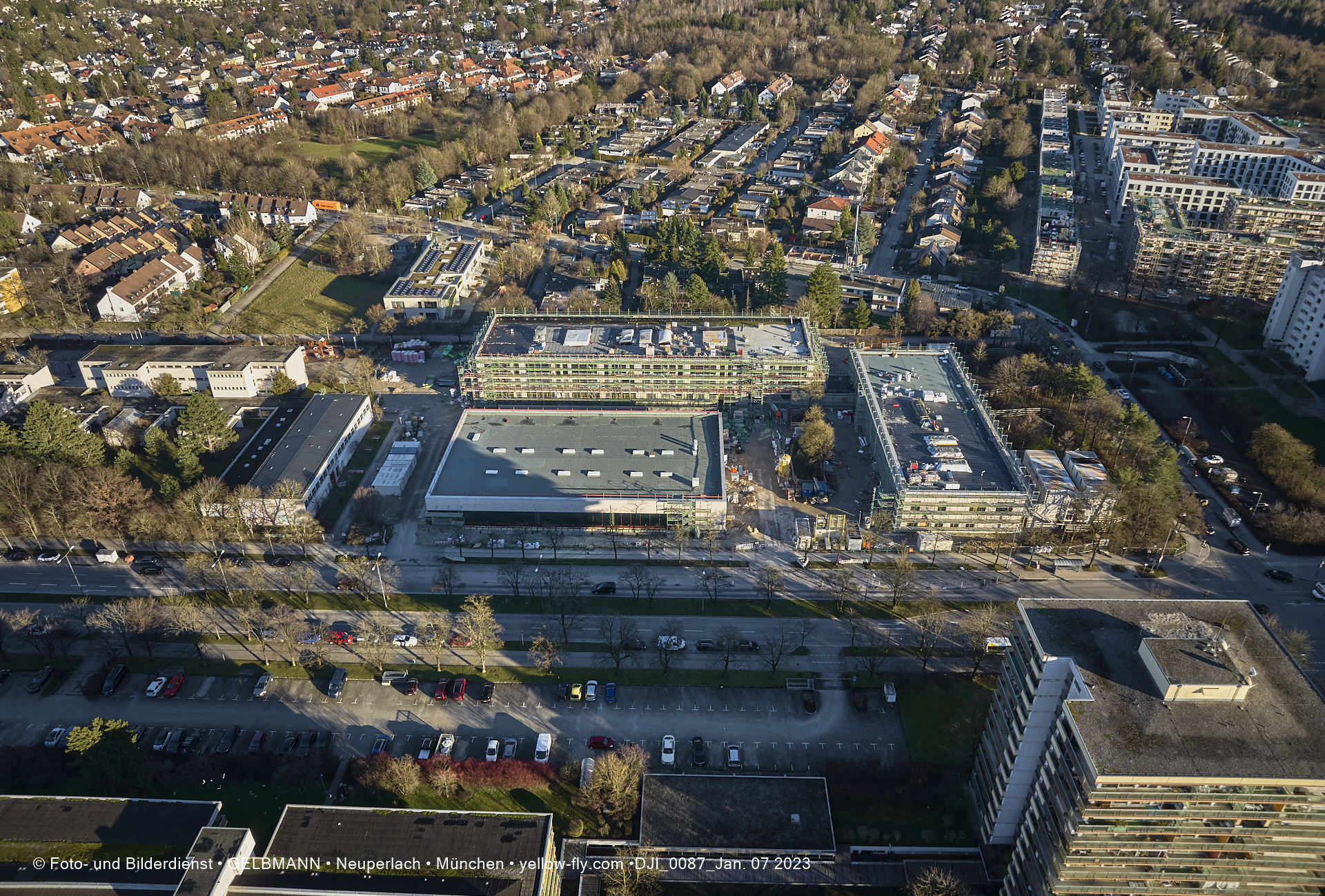 07.01.2023 - Baustelle zur Grundschule am Karl-Marx-Ring